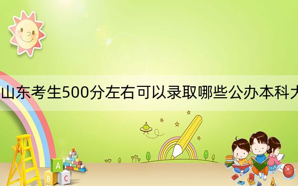 山东考生500分左右可以录取哪些公办本科大学？ 2024年一共28所大学录取