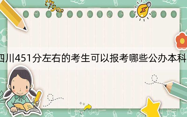 四川451分左右的考生可以报考哪些公办本科大学？ 2024年高考有0所最低分在451左右的大学