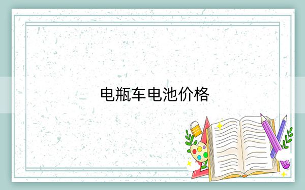 电瓶车电池价格