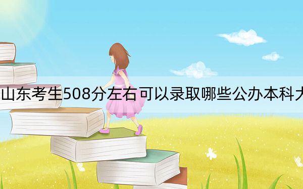 山东考生508分左右可以录取哪些公办本科大学？（供2025年考生参考）