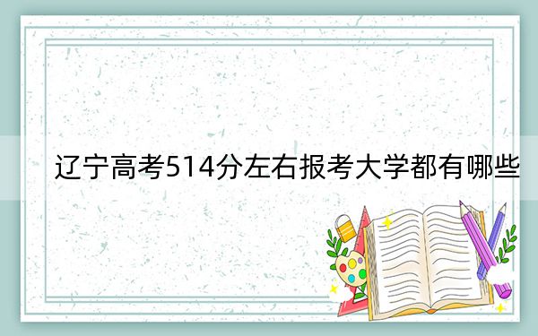 辽宁高考514分左右报考大学都有哪些？ 2025年高考可以填报14所大学