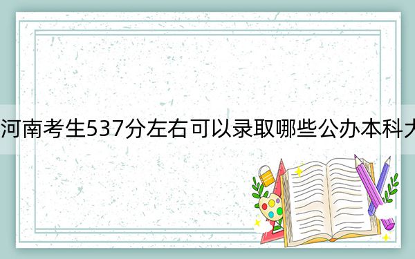 河南考生537分左右可以录取哪些公办本科大学？