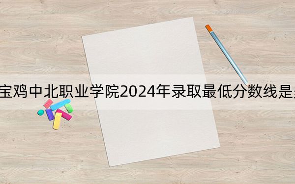 宝鸡中北职业学院2024年录取最低分数线是多少？辽宁考生2025年参考