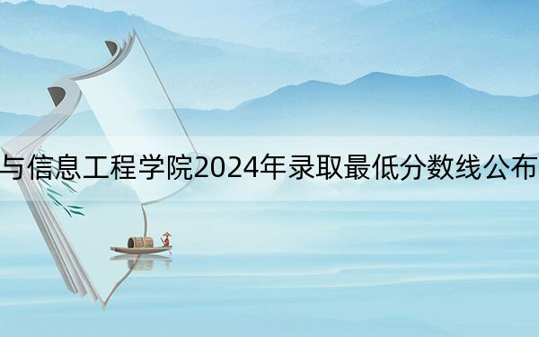 武汉工程大学邮电与信息工程学院2024年录取最低分数线公布：黑龙江考生2025年参考