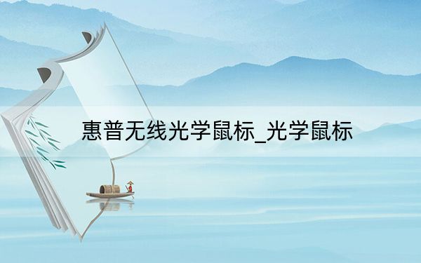 惠普无线光学鼠标_光学鼠标
