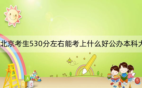 北京考生530分左右能考上什么好公办本科大学？ 2025年高考可以填报23所大学