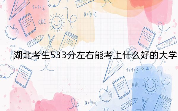 湖北考生533分左右能考上什么好的大学？