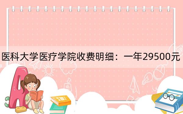 2024年锦州医科大学医疗学院收费明细：一年29500元（供西藏考生参考）
