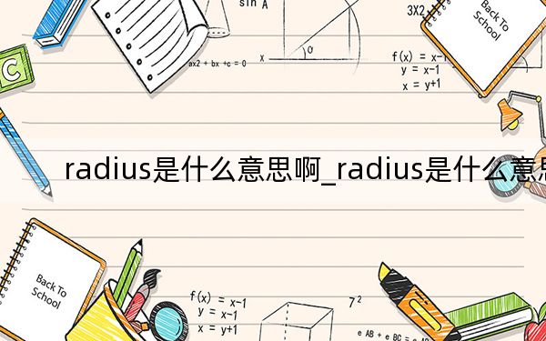 radius是什么意思啊_radius是什么意思
