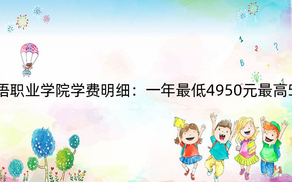 2024年海南外国语职业学院学费明细：一年最低4950元最高5700元（各专业收费标准）