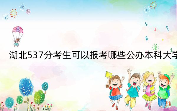 湖北537分考生可以报考哪些公办本科大学？
