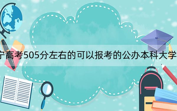 辽宁高考505分左右的可以报考的公办本科大学名单！