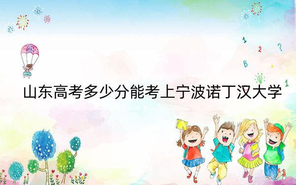 山东高考多少分能考上宁波诺丁汉大学？2024年综合投档线565分