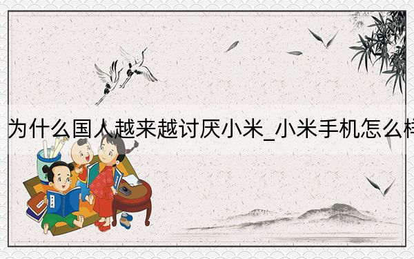 为什么国人越来越讨厌小米_小米手机怎么样