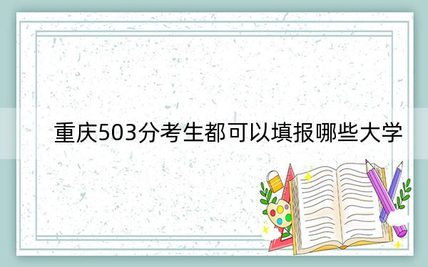 重庆503分考生都可以填报哪些大学？（附带2022-2024年503左右大学名单）