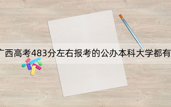 广西高考483分左右报考的公办本科大学都有哪些？（供2025届高三考生参考）