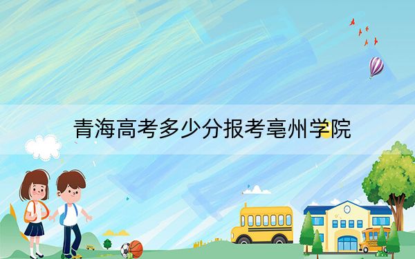 青海高考多少分报考亳州学院？附2022-2024年最低录取分数线
