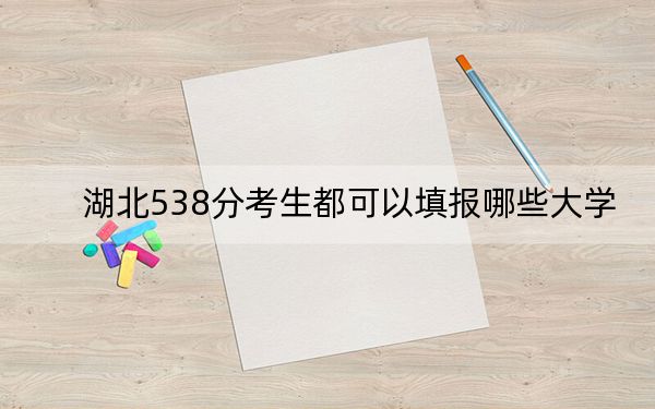 湖北538分考生都可以填报哪些大学？ 2024年一共43所大学录取