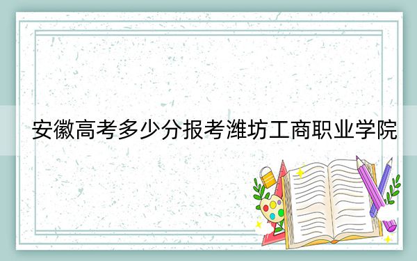 安徽高考多少分报考潍坊工商职业学院？附2022-2024年最低录取分数线