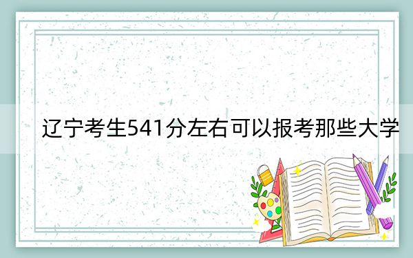 辽宁考生541分左右可以报考那些大学？（附带2022-2024年541左右高校名单）