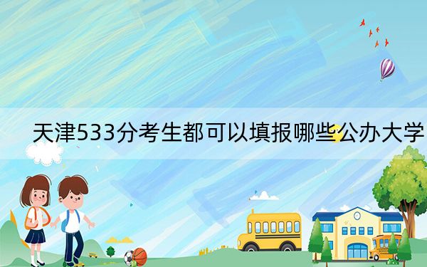 天津533分考生都可以填报哪些公办大学？（附近三年533分大学录取名单）