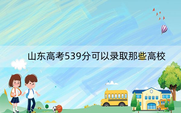山东高考539分可以录取那些高校？ 2024年一共10所大学录取