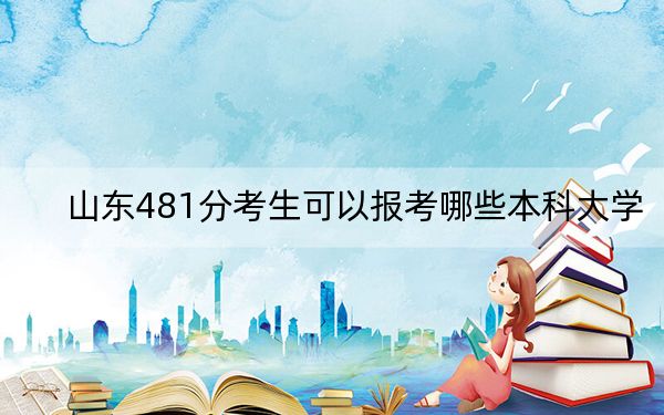 山东481分考生可以报考哪些本科大学？ 2024年一共录取31所大学