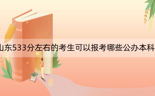 山东533分左右的考生可以报考哪些公办本科大学？ 2025年高考可以填报13所大学
