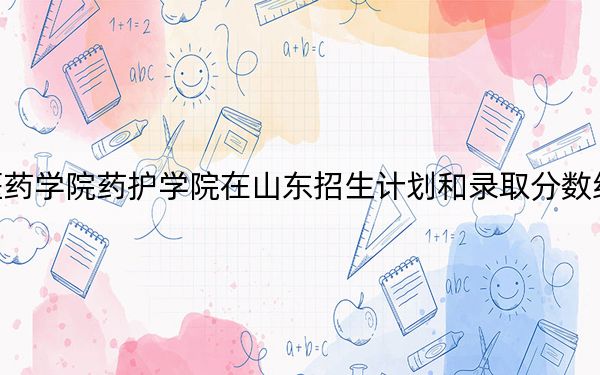 湖北医药学院药护学院在山东招生计划和录取分数线是多少？2025山东考生参考