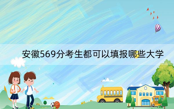 安徽569分考生都可以填报哪些大学？ 2025年高考可以填报40所大学