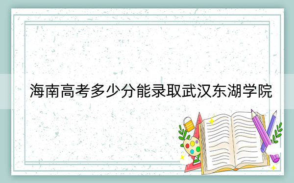 海南高考多少分能录取武汉东湖学院？2024年最低分数线487分