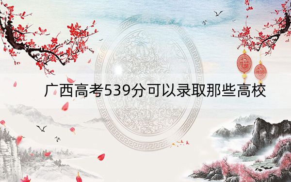 广西高考539分可以录取那些高校？（附带近三年539分大学录取名单）