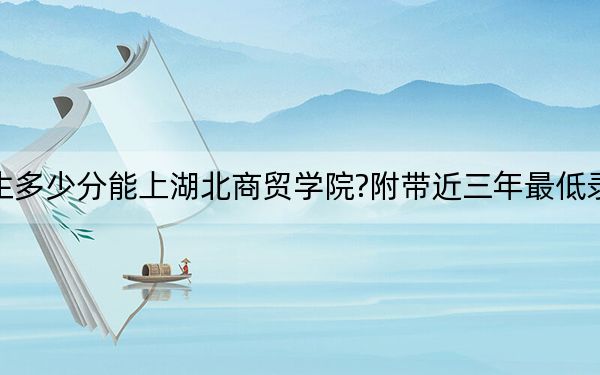 广东考生多少分能上湖北商贸学院?附带近三年最低录取分数线