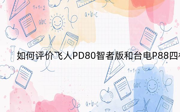 如何评价飞人PD80智者版和台电P88四核？