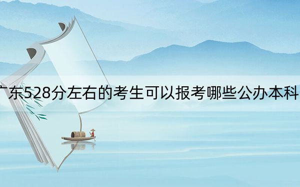 广东528分左右的考生可以报考哪些公办本科大学? 2024年高考有70所最低分在528左右的大学