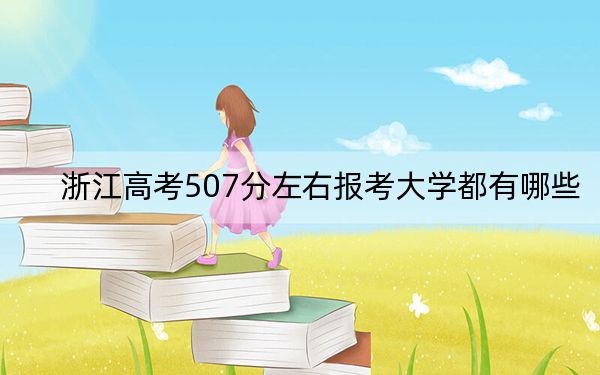 浙江高考507分左右报考大学都有哪些？ 2025年高考可以填报37所大学