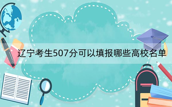 辽宁考生507分可以填报哪些高校名单？