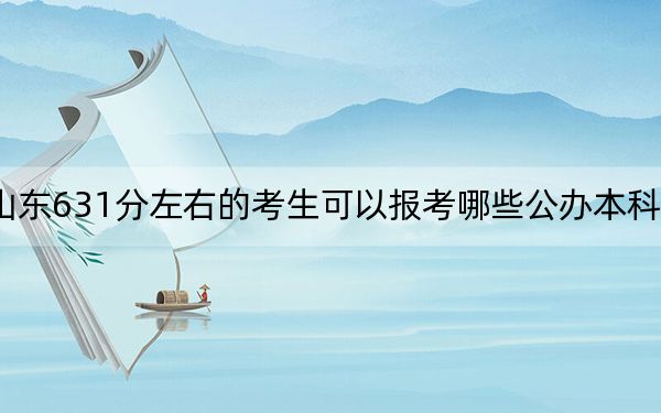 山东631分左右的考生可以报考哪些公办本科大学？（附带2022-2024年631录取大学名单）