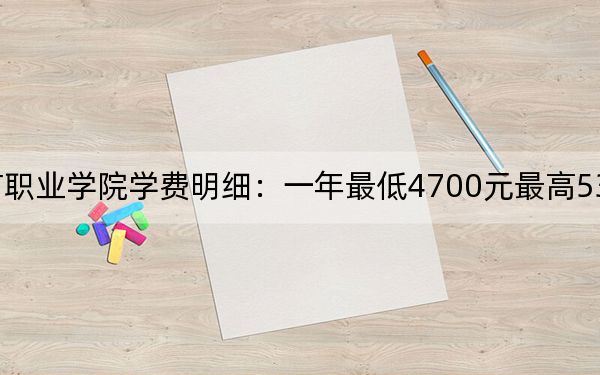 2024年南京城市职业学院学费明细：一年最低4700元最高5300元（各专业收费标准）