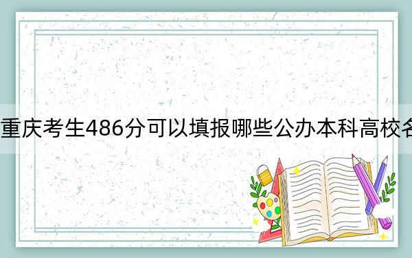 重庆考生486分可以填报哪些公办本科高校名单？