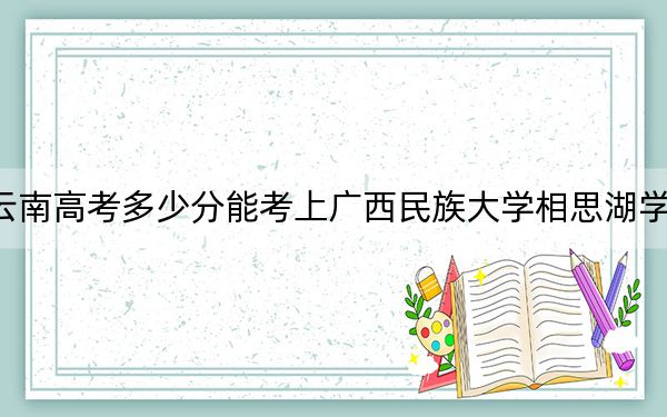 云南高考多少分能考上广西民族大学相思湖学院？附2022-2024年最低录取分数线