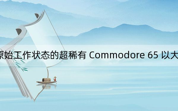 处于原始工作状态的超稀有 Commodore 65 以大笔资金重返 Ebay